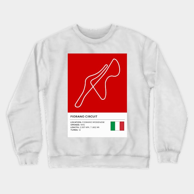 Fiorano Circuit [info] Crewneck Sweatshirt by sednoid